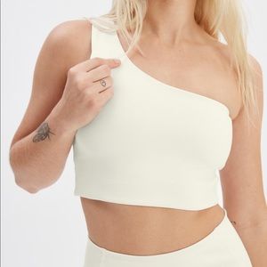 NWT Girlfriend Collective One Shoulder Bra